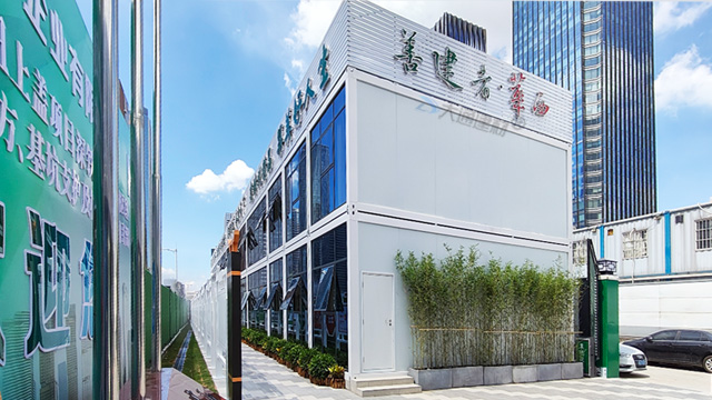 工地辦公區板房-工地集裝箱房屋-活動板房工程案例<